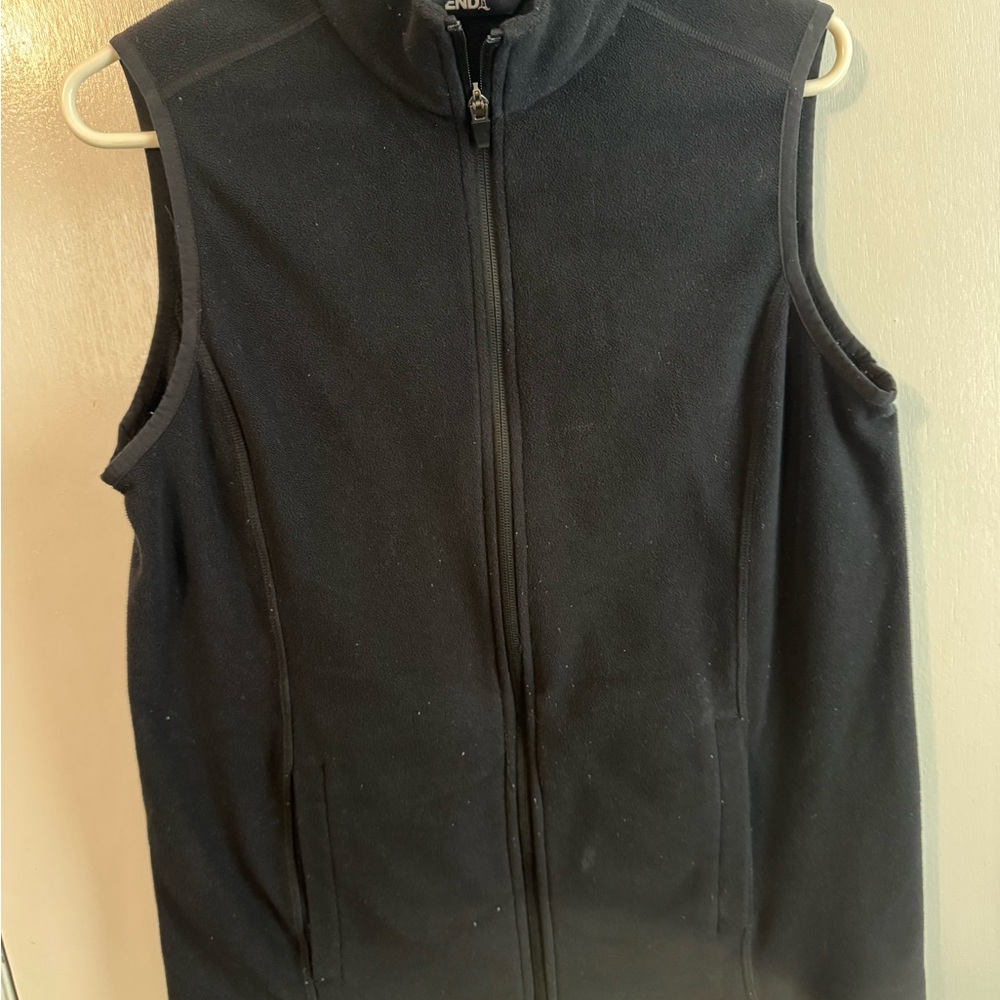 Lands' End Black Fleece Vest